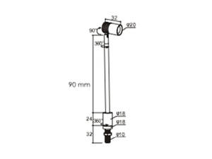 چراغ led پایه دار مینیمال لایت پو